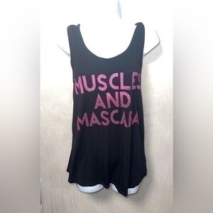 Target Tank Top, Size L, Juniors, Workout Tank, Black & Purple